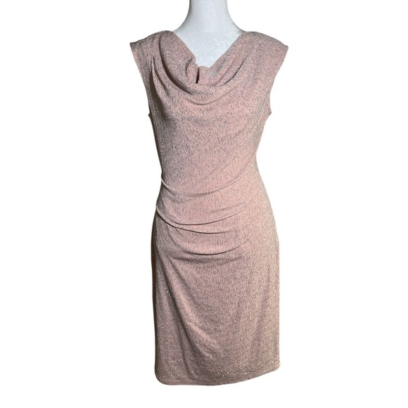 Alex Evenings Dresses & Skirts - JH Evening 8 Soft Girl Petal Pink Size Bandage Column Dress Cyber Y2K Sparkle